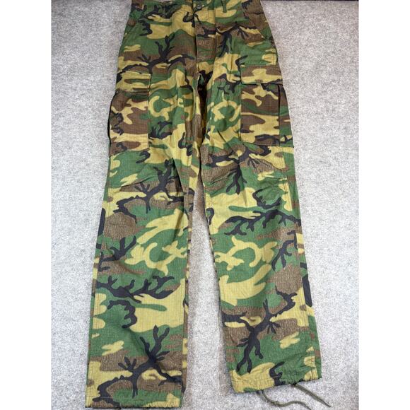 Vintage US Army Military Ripstop Camo Cargo Pants Mens Small Tactical Hunting - Picture 1 of 6